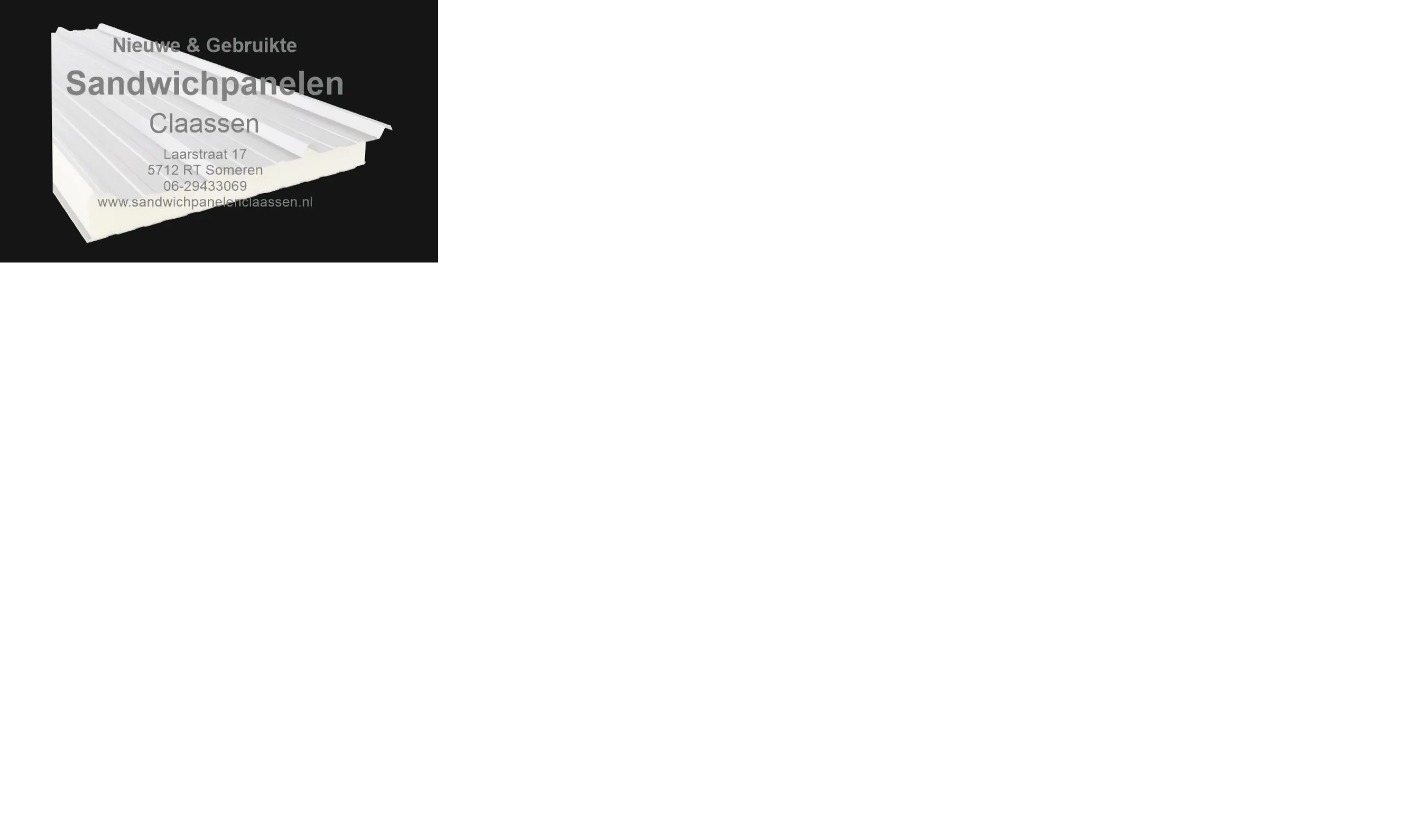 Sandwichpanelen Claassen
