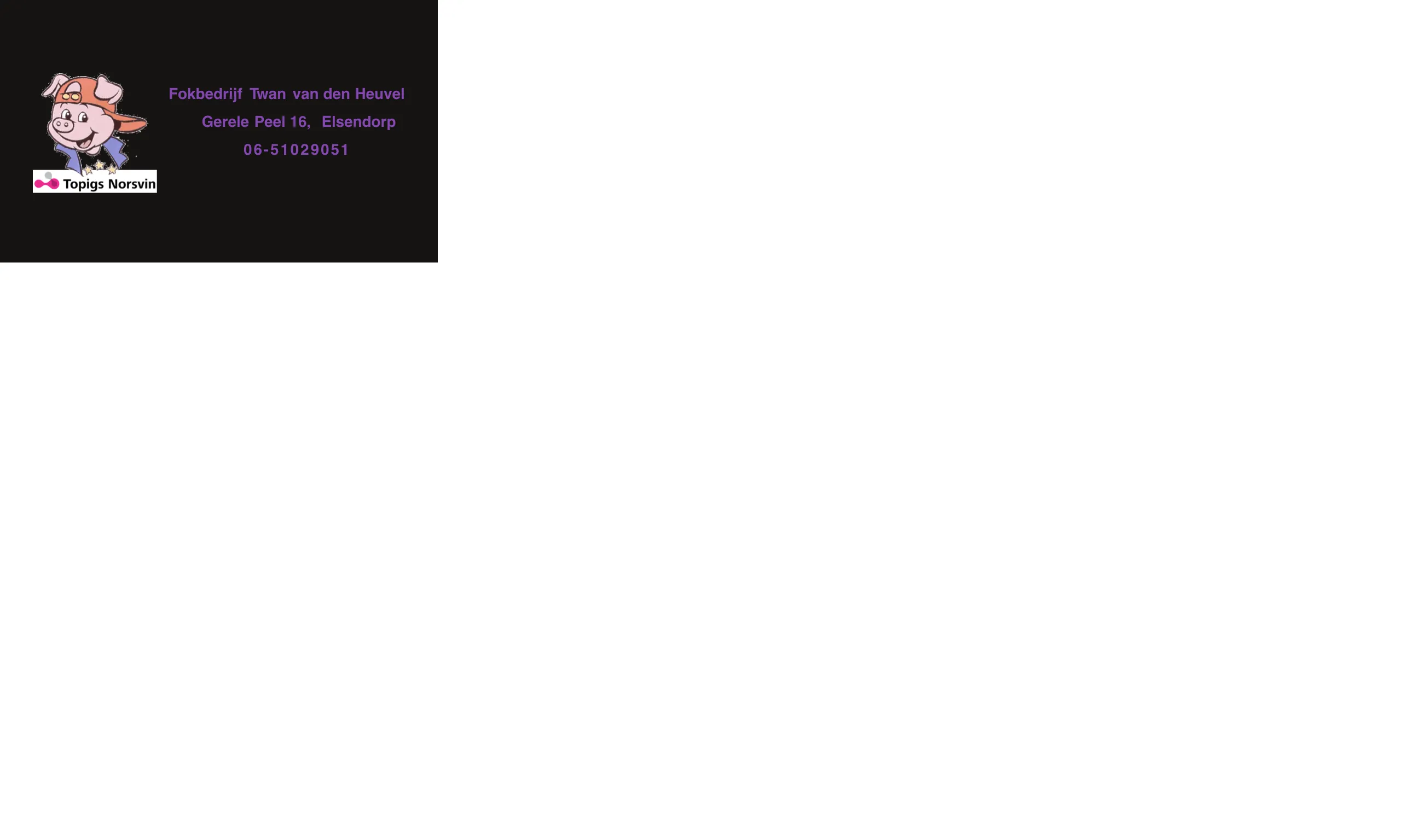 Varkenshouderij Twan v.d. Heuvel